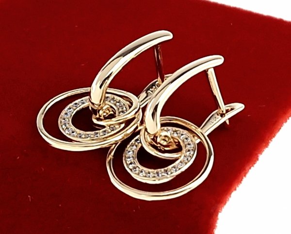 exklusive swarovski vergoldete ohrringe