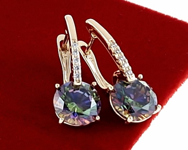 exklusive swarovski vergoldete ohrringe