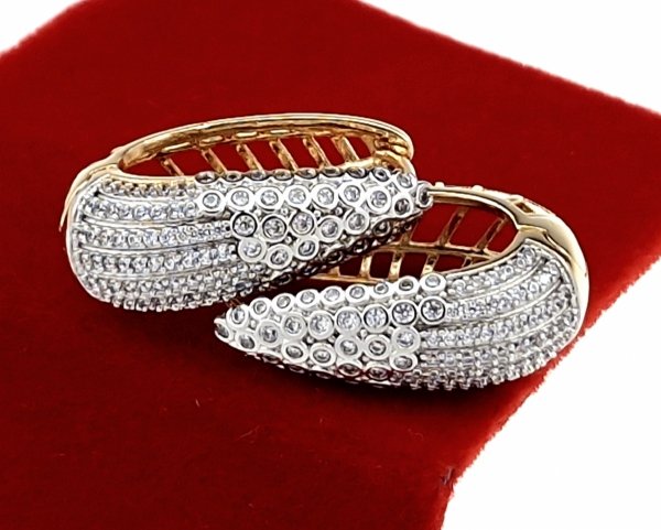 exklusive swarovski vergoldete ohrringe