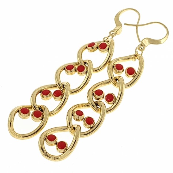 goldene Ohrringe aus Edelstahl