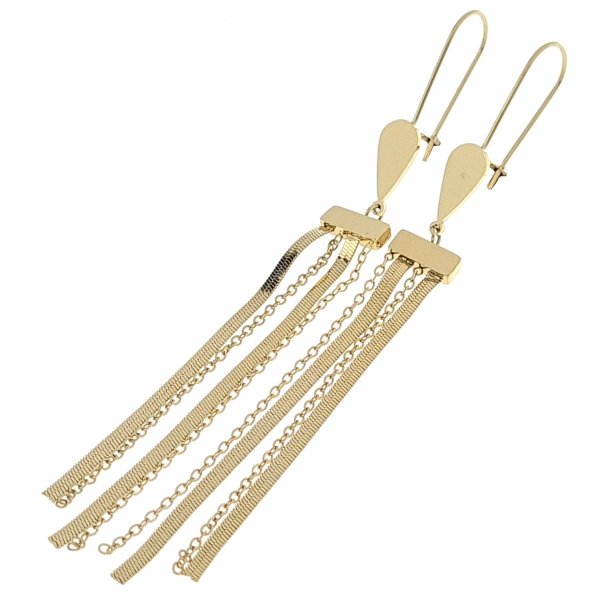 goldene Ohrringe aus Edelstahl