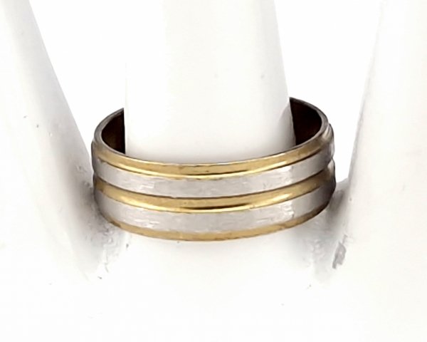 Ring 19,00 mm, goldener Edelstahl