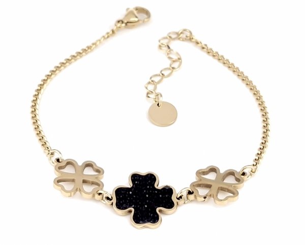 ARMBAND GOLD CELEBRITY EDELSTAHL