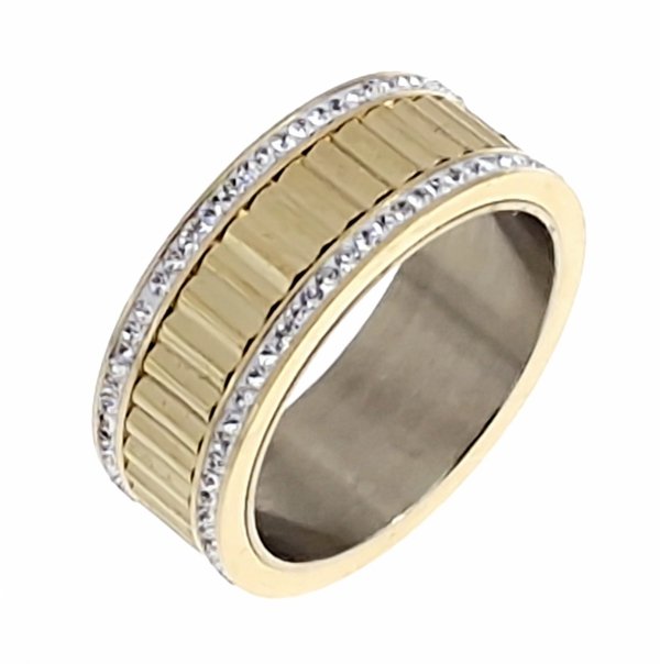 Ring 19,00 mm, goldener Edelstahl