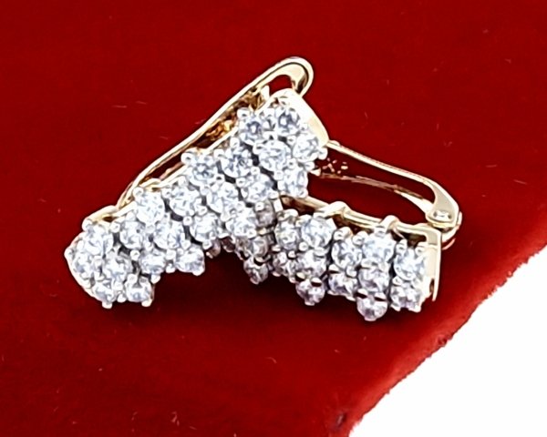 exklusive swarovski vergoldete ohrringe