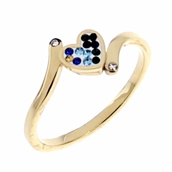 Ring 19,00 mm, goldener Edelstahl