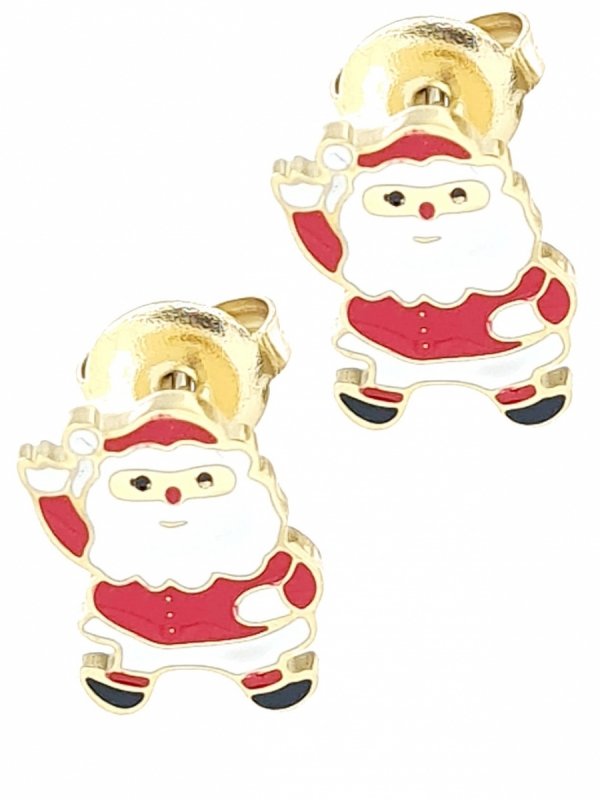 goldene Ohrringe aus Edelstahl