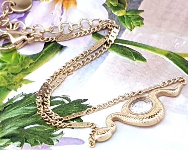 ARMBAND GOLD CELEBRITY EDELSTAHL