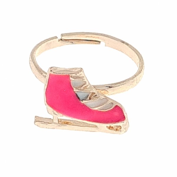 Goldring 17,60 mm. vergoldete Verlobung Xuping