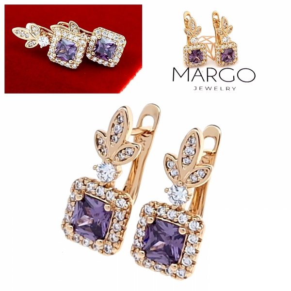 exklusive swarovski vergoldete ohrringe