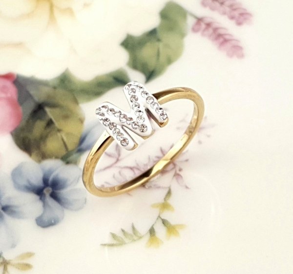 Ring 16,60 mm, goldener Edelstahl