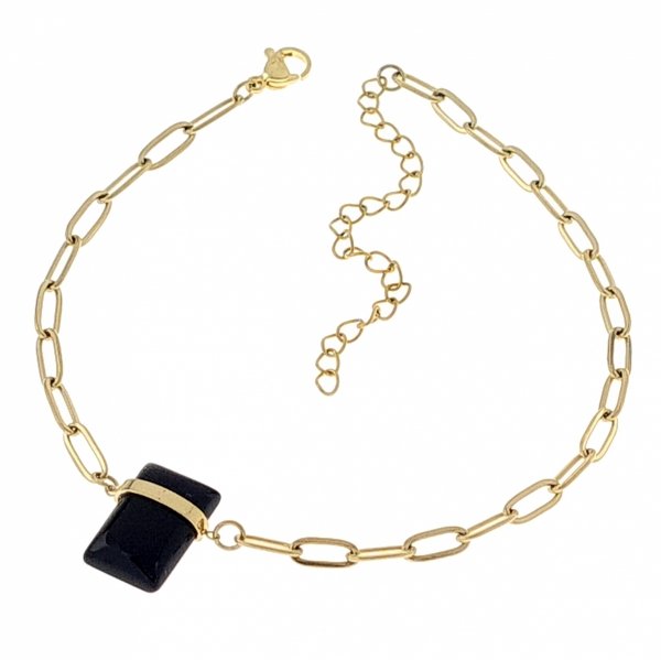 ARMBAND GOLD CELEBRITY EDELSTAHL
