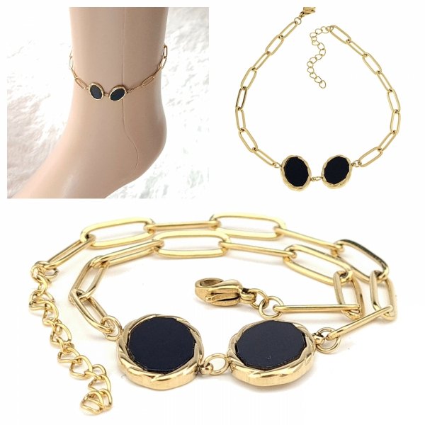 ARMBAND GOLD CELEBRITY EDELSTAHL