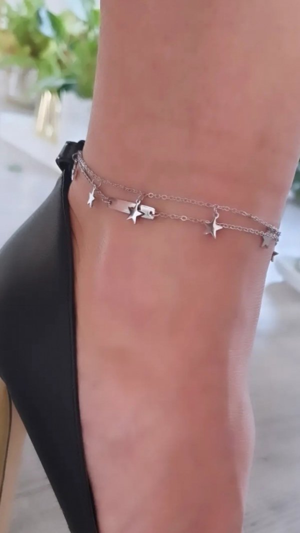 ARMBAND, SILBER CELEBRITY EDELSTAHL