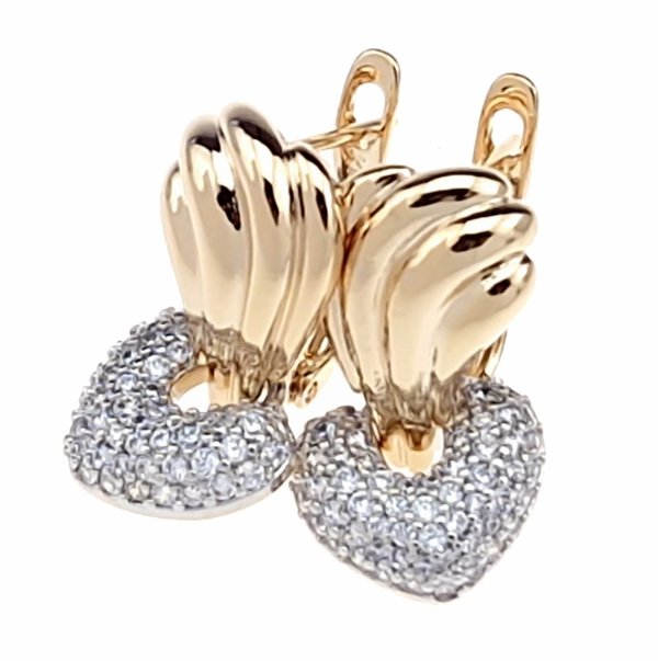 exklusive swarovski vergoldete ohrringe