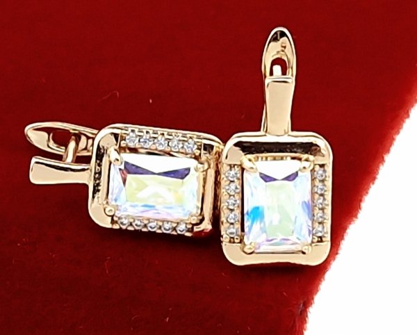 exklusive swarovski vergoldete ohrringe