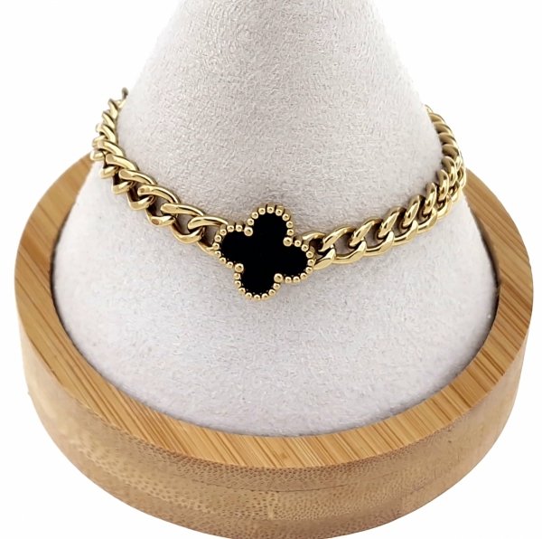 ARMBAND GOLD CELEBRITY EDELSTAHL