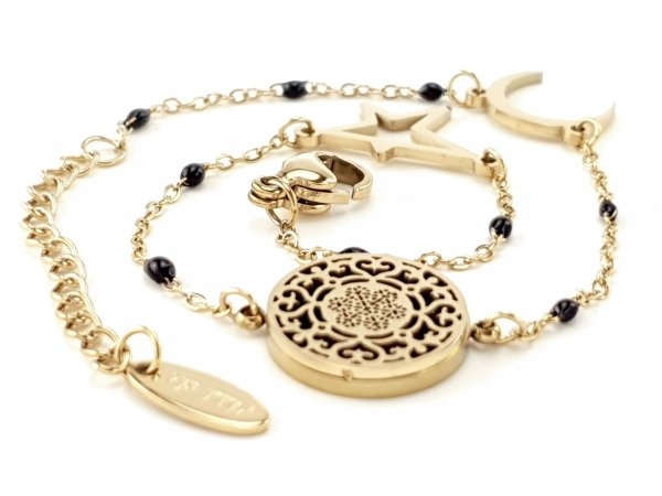 ARMBAND GOLD CELEBRITY EDELSTAHL