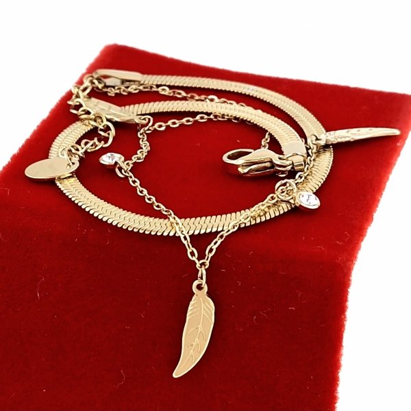 ARMBAND GOLD CELEBRITY EDELSTAHL