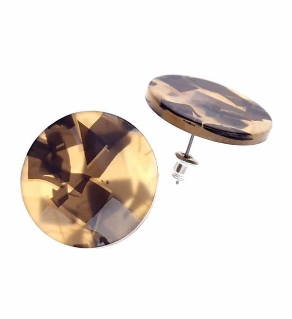 goldene Ohrringe aus Edelstahl