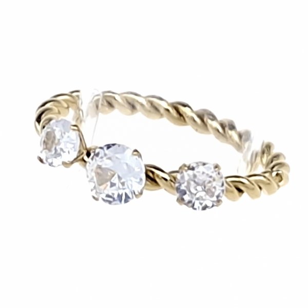 Ring 19,00 mm, goldener Edelstahl