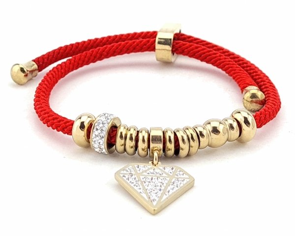 GOLDENES ARMBAND MIT EDELSTAHL