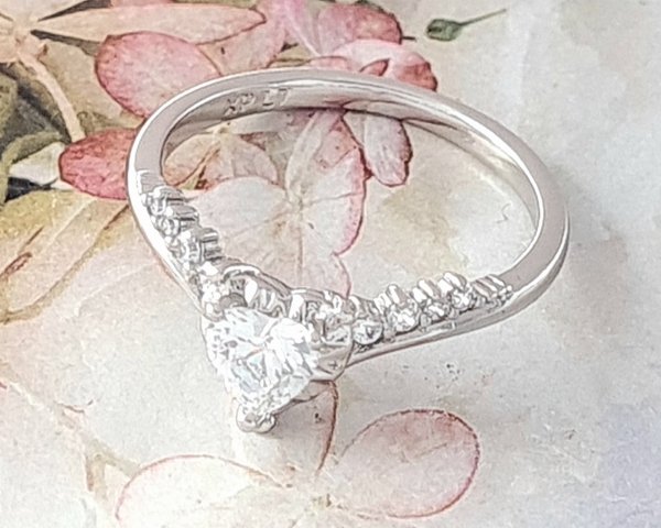 Goldring 19,60 mm. vergoldete Verlobung Xuping
