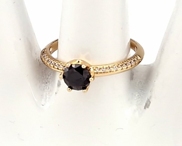 Goldring 18,60 mm. vergoldete Verlobung Xuping