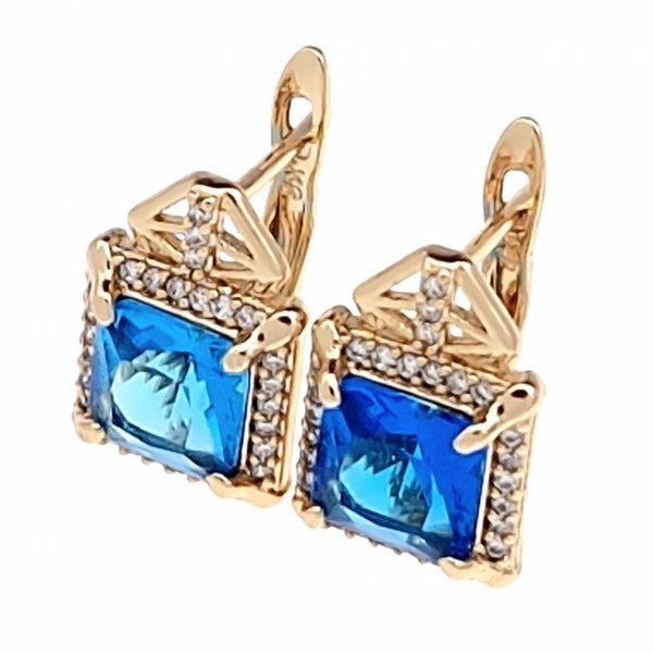 exklusive swarovski vergoldete ohrringe
