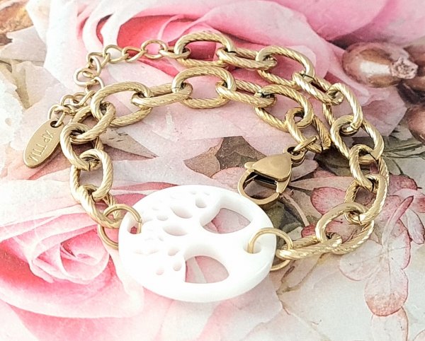 ARMBAND GOLD CELEBRITY EDELSTAHL