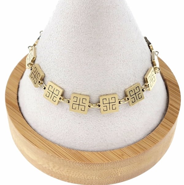 ARMBAND GOLD CELEBRITY EDELSTAHL