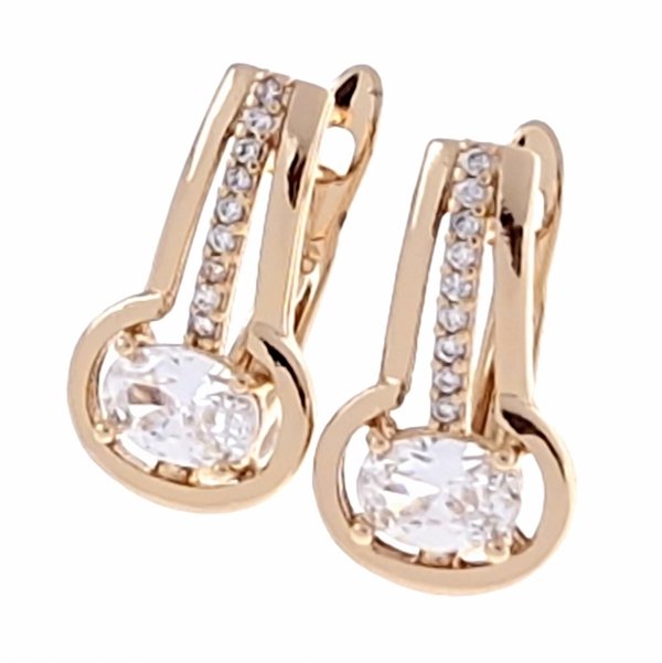 exklusive swarovski vergoldete ohrringe