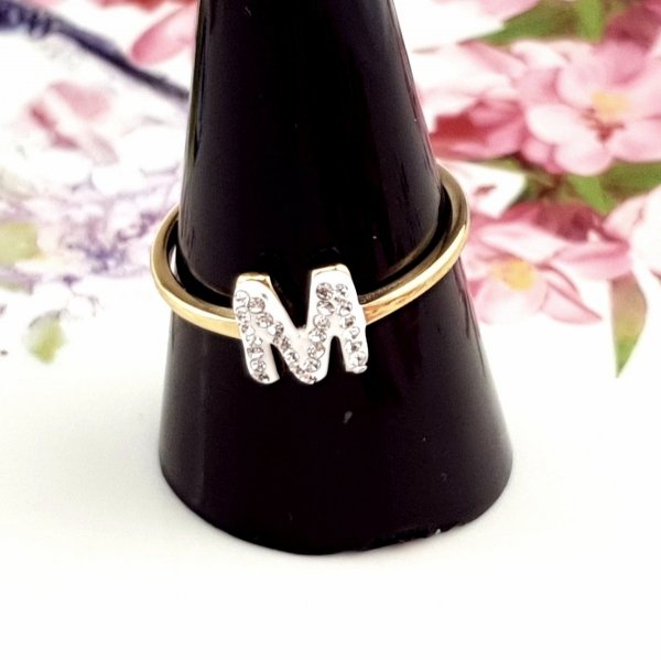 Ring 16,60 mm, goldener Edelstahl