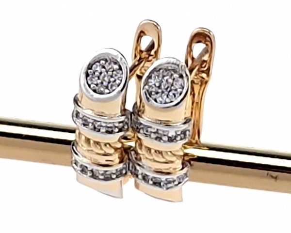 exklusive swarovski vergoldete ohrringe