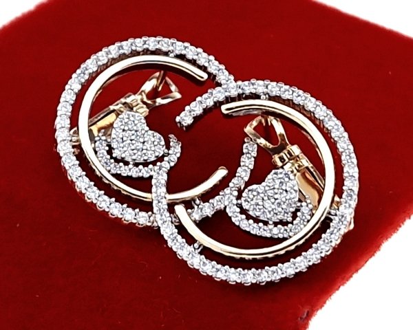 exklusive swarovski vergoldete ohrringe