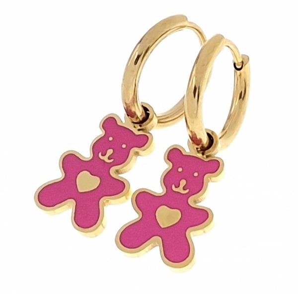 goldene Ohrringe aus Edelstahl