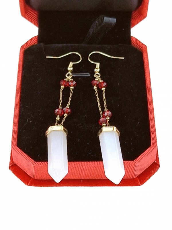 goldene Ohrringe aus Edelstahl