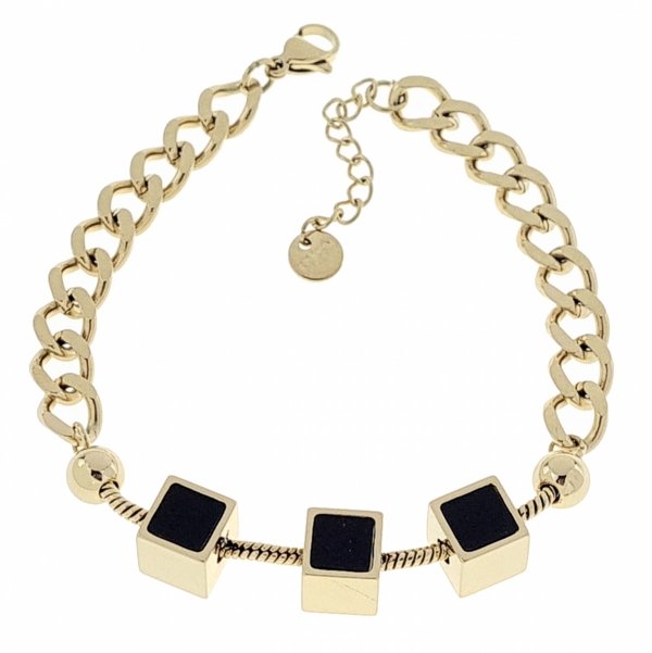 ARMBAND GOLD CELEBRITY EDELSTAHL