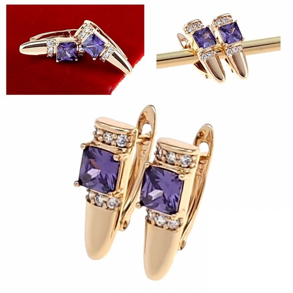 exklusive swarovski vergoldete ohrringe