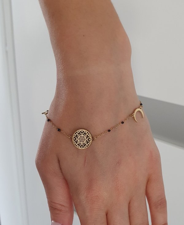 ARMBAND GOLD CELEBRITY EDELSTAHL