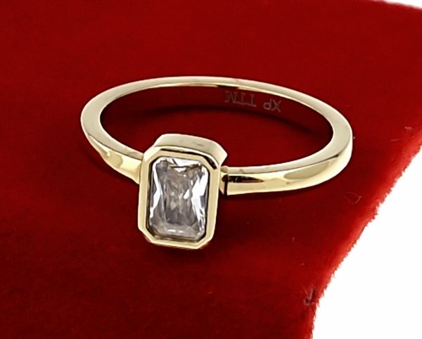 Ring 19,00 mm, goldener Edelstahl