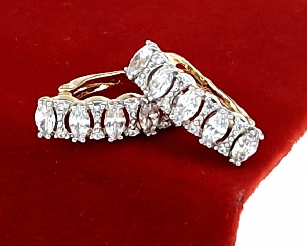 exklusive swarovski vergoldete ohrringe