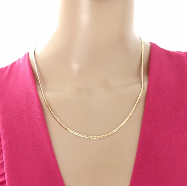 Gold vergoldete Kette 18 Karat Xuping