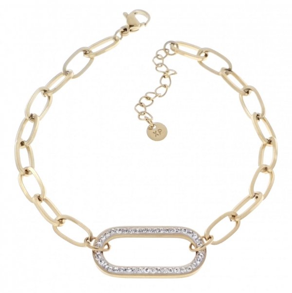 ARMBAND GOLD CELEBRITY EDELSTAHL