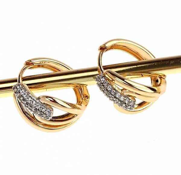 exklusive swarovski vergoldete ohrringe