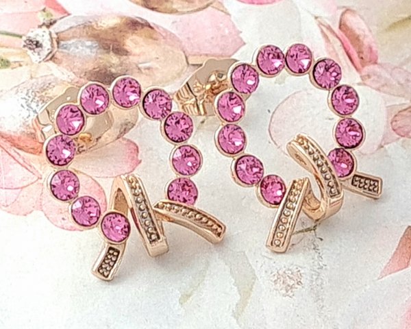 exclusive swarovski gold-plated earrings