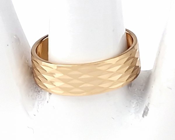 gold ring 18,60mm. gold-plated engagement xuping