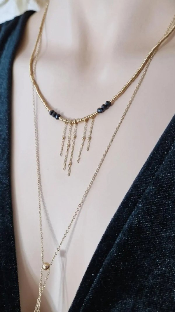 GOLD CHAIN NECKLACE celebrity STAINLESS STEEL