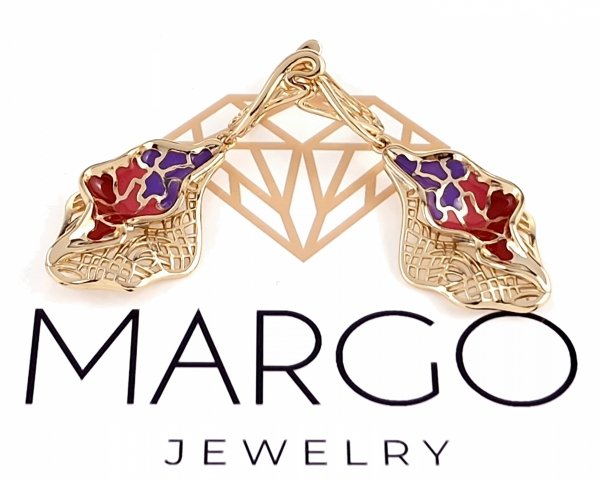 exclusive swarovski gold-plated earrings
