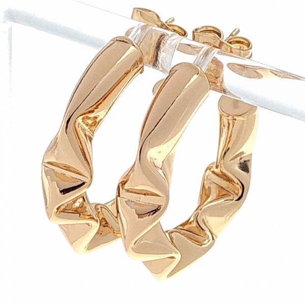 gold plated earrings with exclusive cubic zirconia